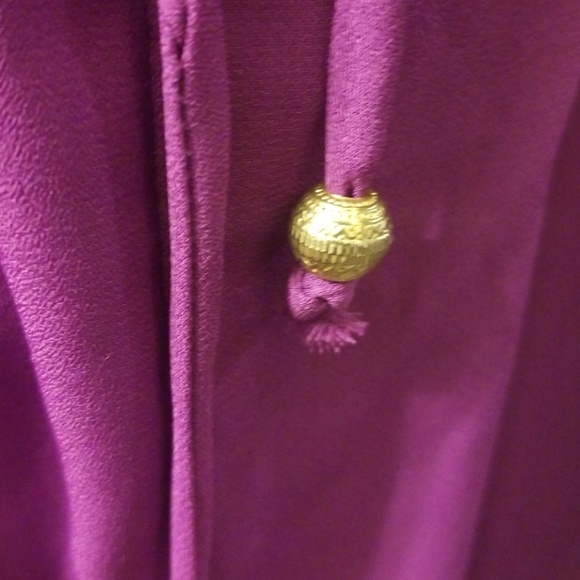 Plum Open Back Maxi Dress - Picture 3 of 4